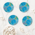 Ensemble de Dessous de verre floraux Bluebells