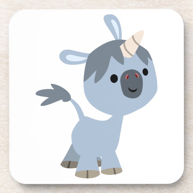 Ensemble de Dessous de verre Unicorn Bébé joyeux d (Devant)