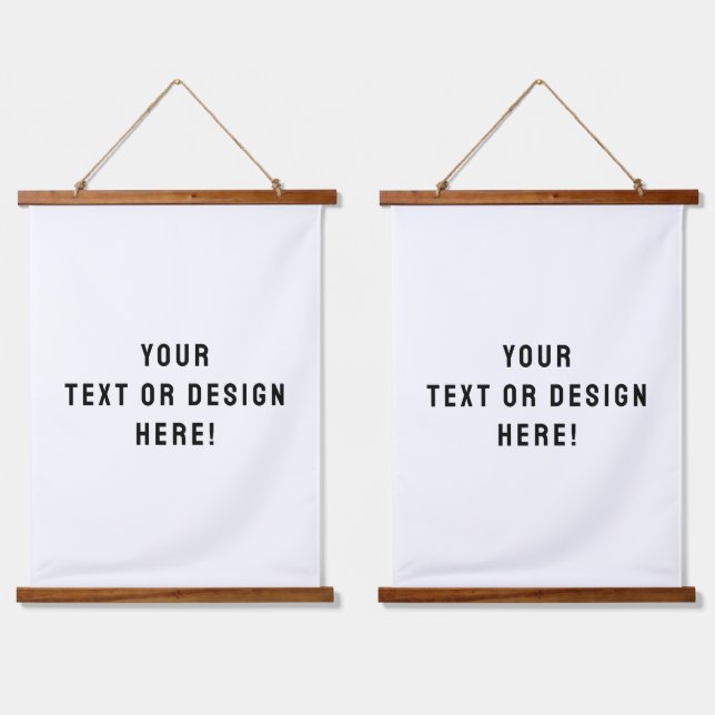 Ensemble de deux tapisseries à pendage personnalis (Double)