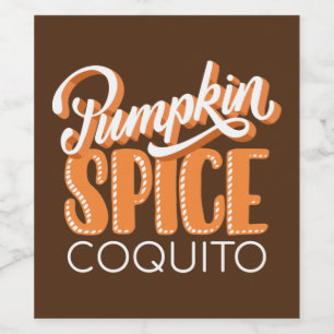 Ensemble de Étiquettes citrouille de nourriture et