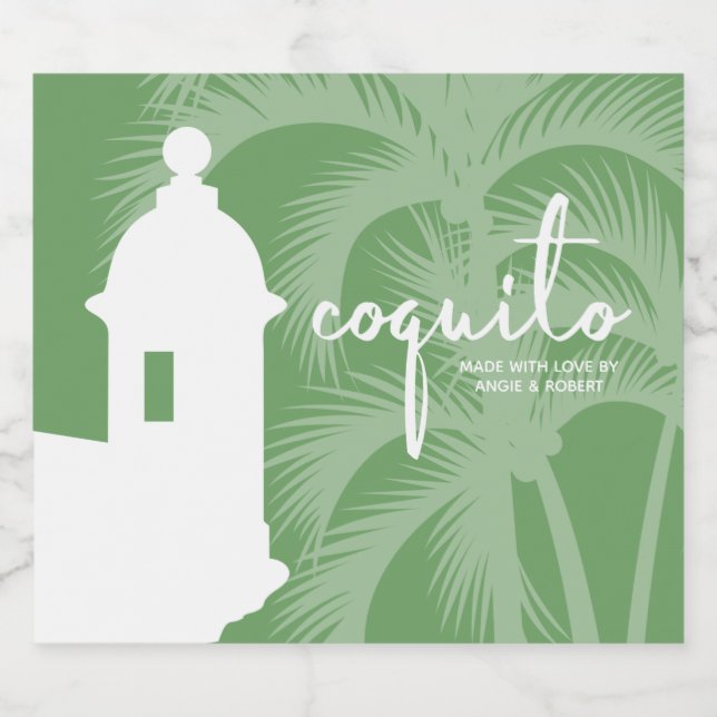 Ensemble de Étiquettes Coquito Food and Beverage (Étiquettes simples)