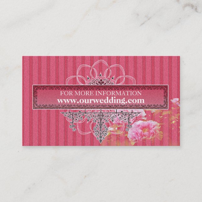 Ensemble de Faire-part de mariage de flamme baroqu (Devant)