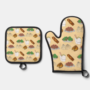 ENSEMBLE DE GANT DE CUISINE ET DE MANIQUE 