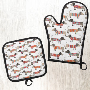 ENSEMBLE DE GANT DE CUISINE ET DE MANIQUE 