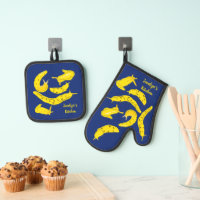 Banana Slugs Jaune et Royal Blue Personnalisé