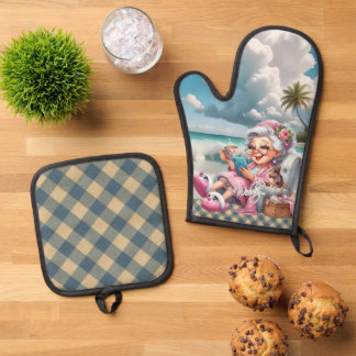 Ensemble De Gant De Cuisine Et De Manique Biddie Buddies Brand - Webby's