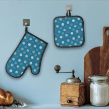 Bleu Pois moderne & élégant Noël