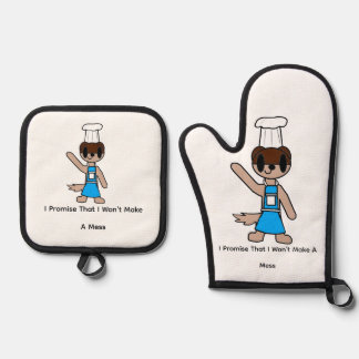 Ensemble De Gant De Cuisine Et De Manique Boo Happens