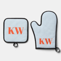 Cadeau de cuisine avec initiales en monogramme ble