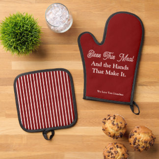 Ensemble De Gant De Cuisine Et De Manique Cadeau de vacances de la famille Chef