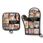 Collage photo personnalisé noir