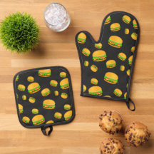 Cool et amusant hamburger motif gris foncé