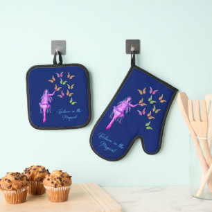 Ensemble De Gant De Cuisine Et De Manique Croire les papillons Fairy Inspirational