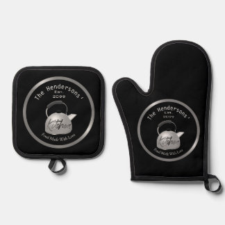 Ensemble De Gant De Cuisine Et De Manique Cuisine familiale
