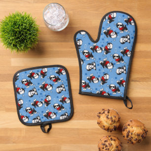 Ensemble De Gant De Cuisine Et De Manique Cutieface Havanais Four Mitt & Pot Pot Set