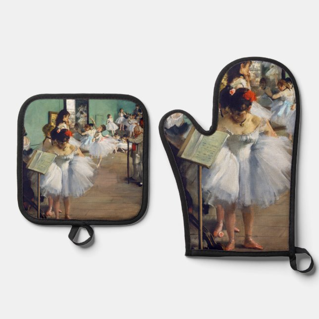 Ensemble De Gant De Cuisine Et De Manique Edgar Degas - Classe Danse (Recto)