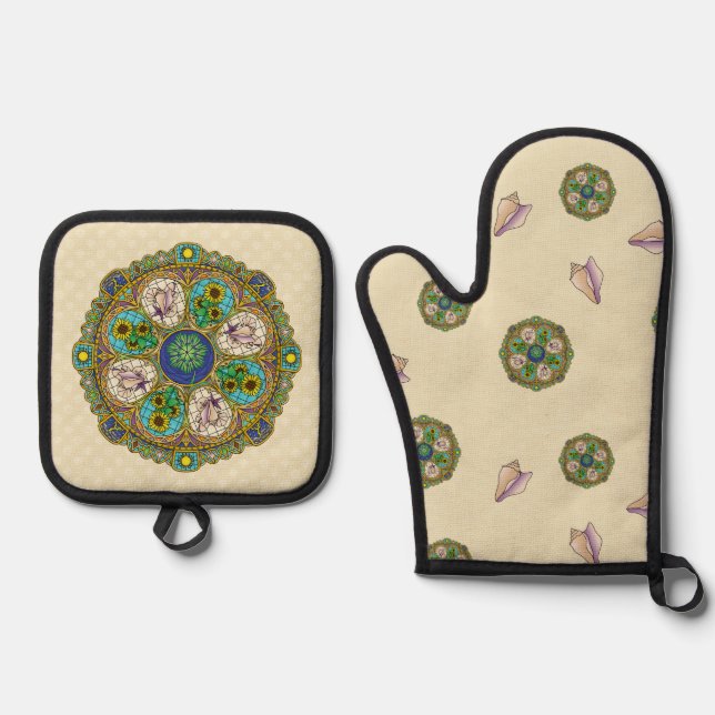 Ensemble De Gant De Cuisine Et De Manique Été Nouveau (Recto)