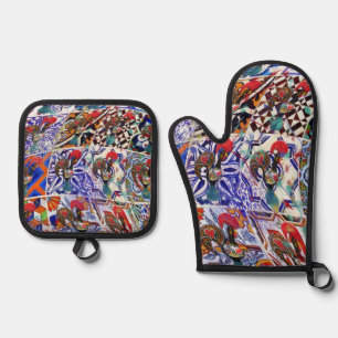 Ensemble De Gant De Cuisine Et De Manique Galo de Barcelos, Portugal