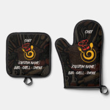 Gants de cuisine personnalisés pour chef et dessou