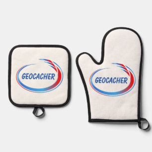 Ensemble De Gant De Cuisine Et De Manique Geocacher Green Splash