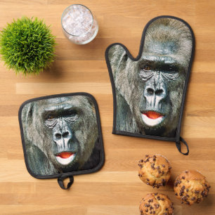 ENSEMBLE DE GANT DE CUISINE ET DE MANIQUE GORILLA FRAÎCHE