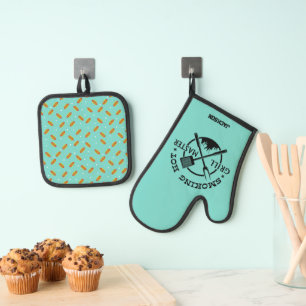 Ensemble De Gant De Cuisine Et De Manique Grill Master