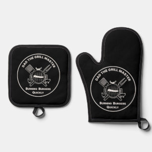 Ensemble De Gant De Cuisine Et De Manique Grill Master Four Mitt Et Pot-Holder Set