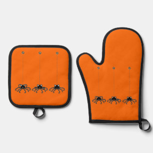 Ensemble De Gant De Cuisine Et De Manique Halloween drôle