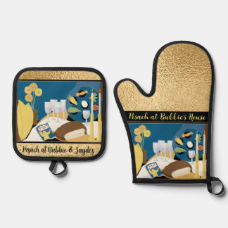 Ensemble De Gant De Cuisine Et De Manique Heure du sélecteur