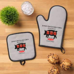 Ensemble De Gant De Cuisine Et De Manique Irish Pub Bar Taverne BBQ Four Mitt & Pot Pot Se