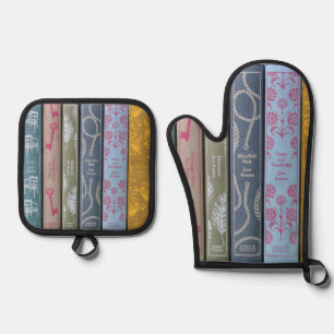 Ensemble De Gant De Cuisine Et De Manique je préfère lire Jane Austen