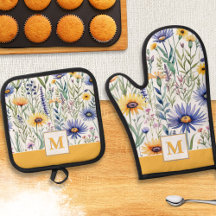 Jolies Fleurs Rustique Élégant Monogrammé