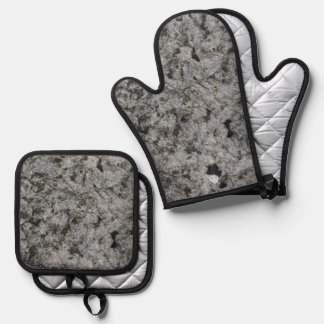 Ensemble De Gant De Cuisine Et De Manique Meilleure protection contre la chaleur en argent m