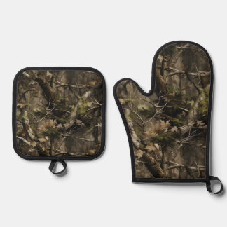 Ensemble De Gant De Cuisine Et De Manique Mitten et le détenteur de pots Real Tree Camouflag