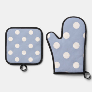 Ensemble De Gant De Cuisine Et De Manique Motif à pois