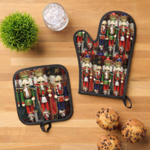 Ensemble De Gant De Cuisine Et De Manique Noël des noisettes