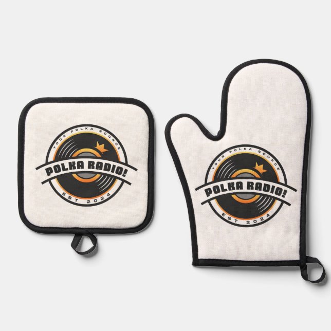Ensemble De Gant De Cuisine Et De Manique Oven Mitt and Pot Holders (Recto)