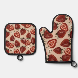 Ensemble De Gant De Cuisine Et De Manique Porte-pots et Mitt au four