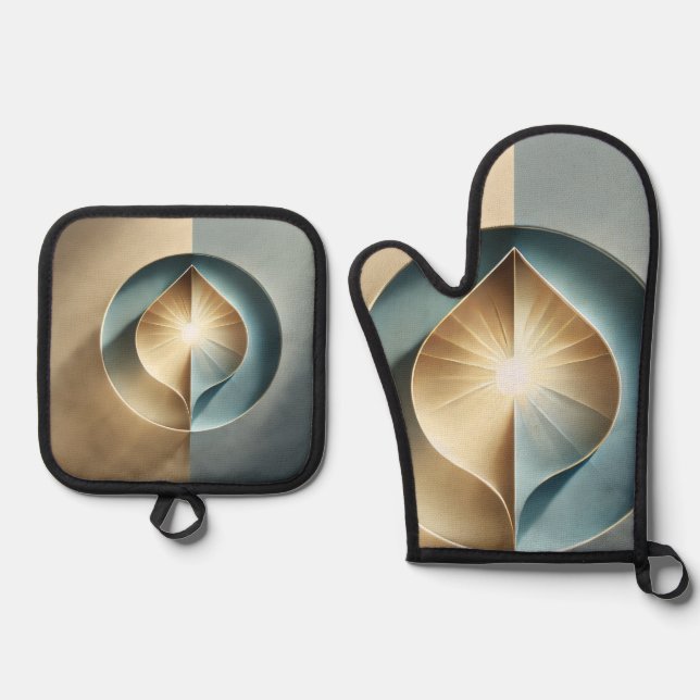 Ensemble De Gant De Cuisine Et De Manique Seeing The Way (Recto)