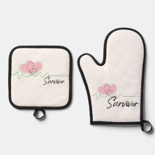 Ensemble De Gant De Cuisine Et De Manique Sensibilisation au cœur, Chirurgie, Cadeaux de rét