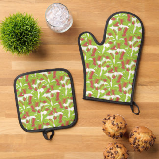 Ensemble De Gant De Cuisine Et De Manique Vénus Carnivore Cute Flytraps