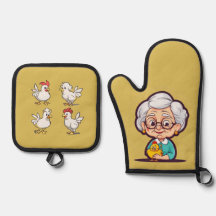 Vieille dame au poulet