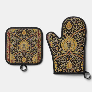 Ensemble De Gant De Cuisine Et De Manique William Morris Classique Tapis Art Design d'impres