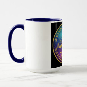 Ensemble de mugs à monogramme initial 'A' - Ananya