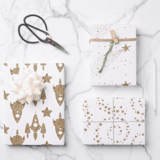 Ensemble de papier à thème Espace (Recto)