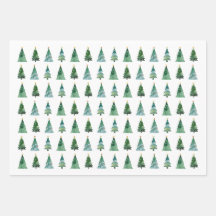 Ensemble de papier d'emballage de Noël – Hiver de