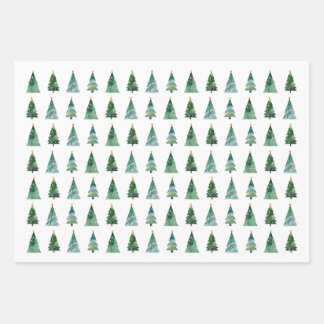 Ensemble de papier d'emballage de Noël – Hiver de