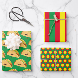 Ensemble de papier d'emballage Festive Taco