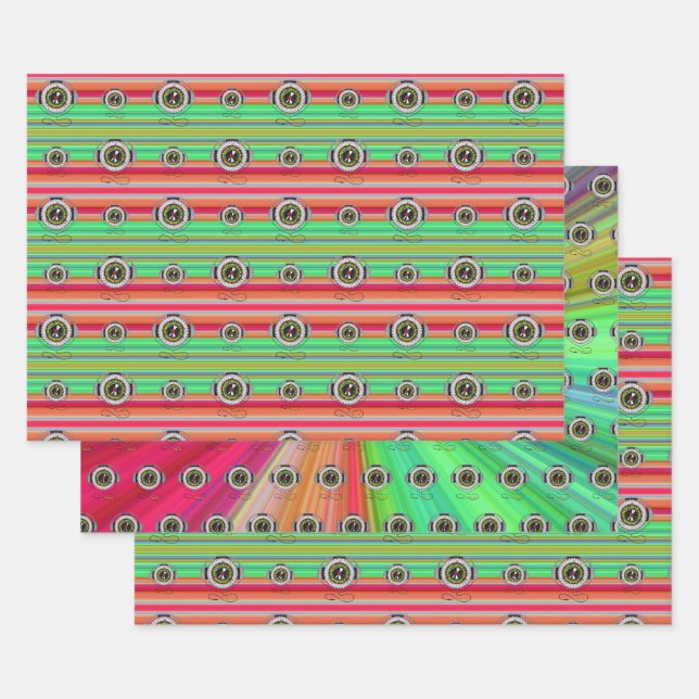 Ensemble de papier d'emballage Musique de la vie (Lot)