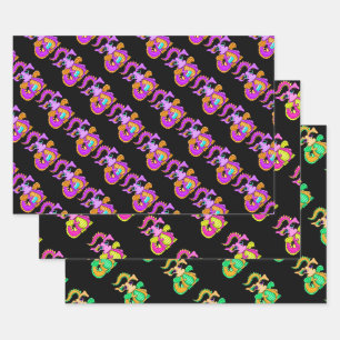 Ensemble de papier d'enveloppement de dragon
